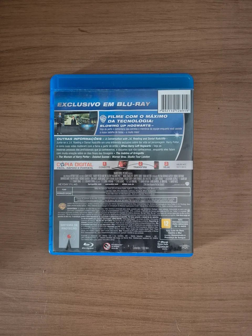 Harry Potter E As Relíquias da Morte Parte 3 BLU RAY - Foto 2