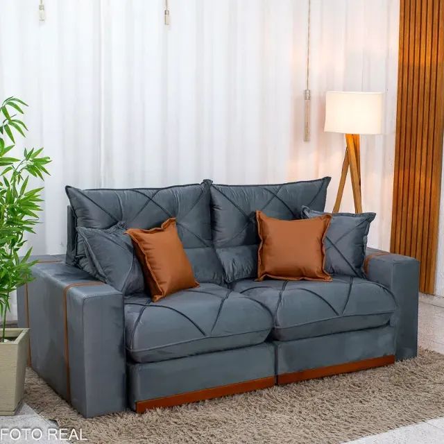 Sofá Retrátil e Reclinável Gran Bello 2.00m   Produto Novo!  Pronta Entrega! - Foto 3