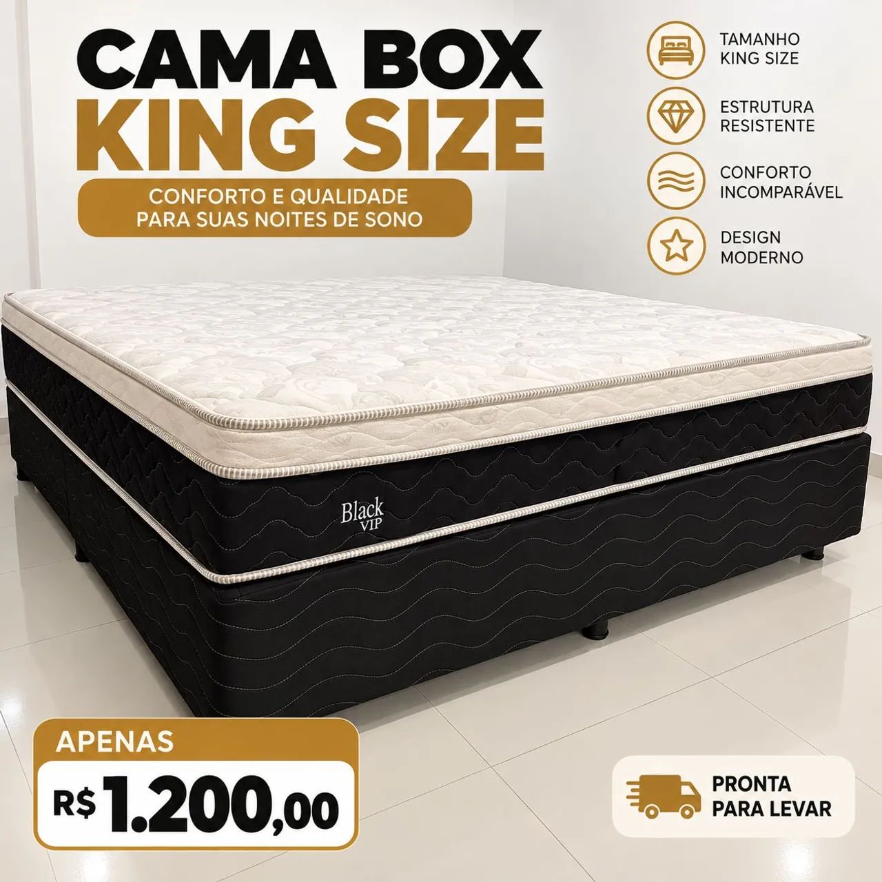 Cama box King size