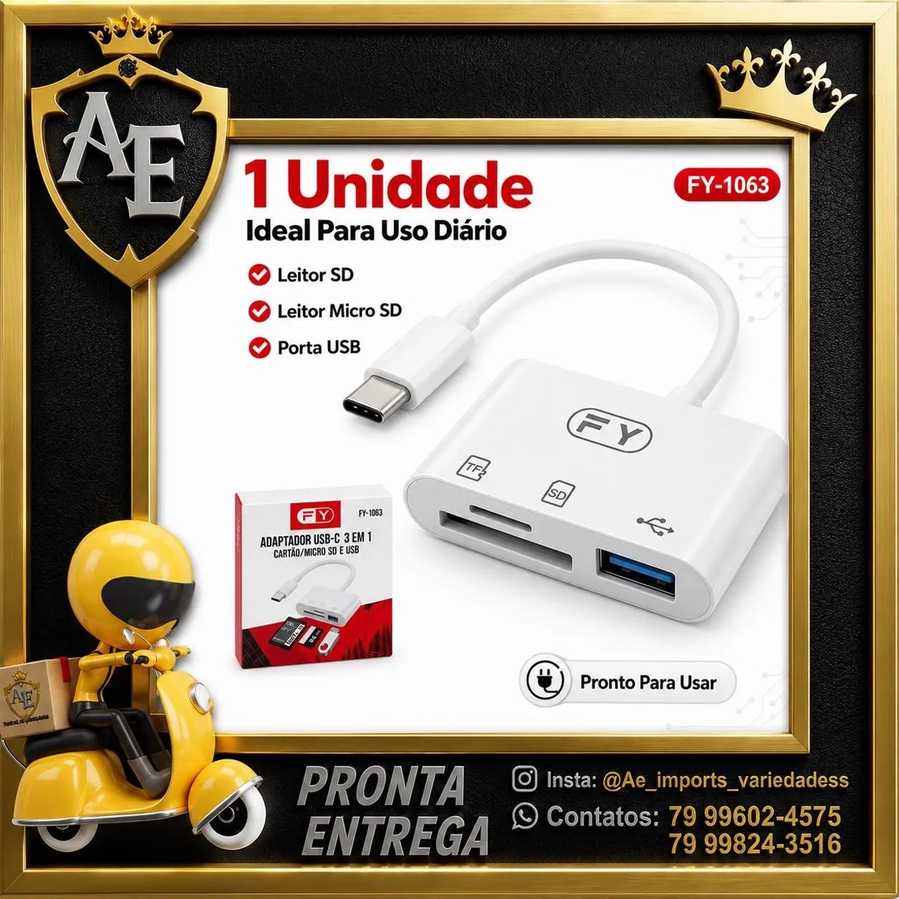 Adaptador OTG tipo C 