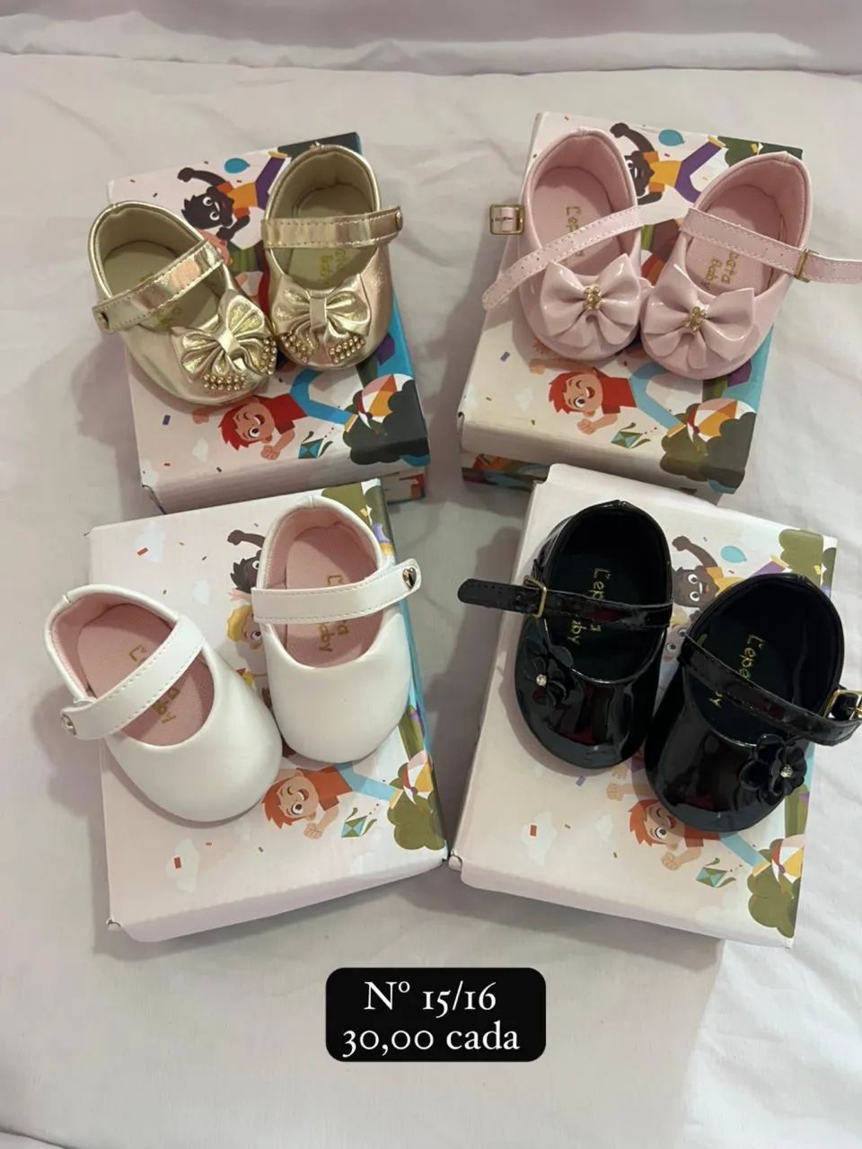 Sapatos de bebê menina 