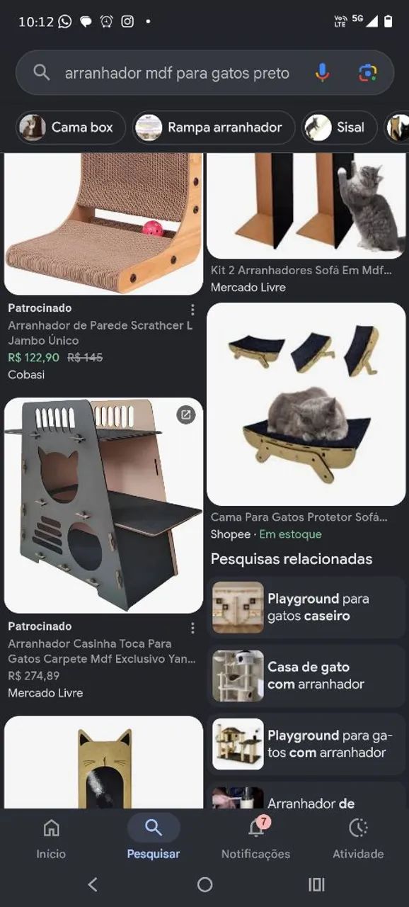 Arranhor e toca para gatos  - Foto 3