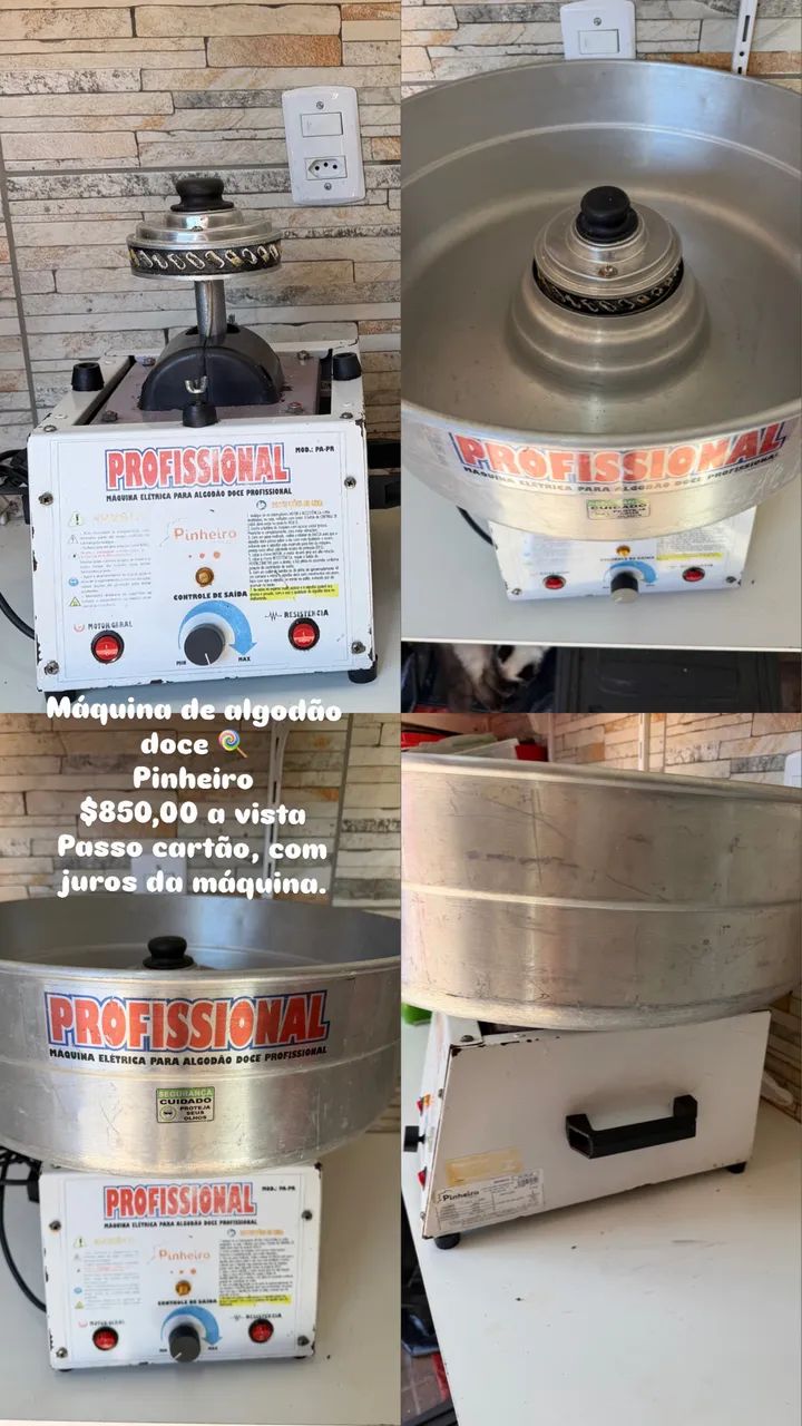 Máquina de algodão doce Pinheiro 