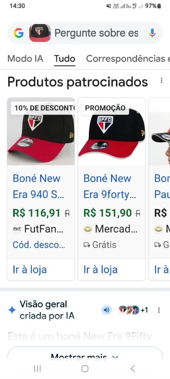 Boné New Era São Paulo FC original  - Foto 5