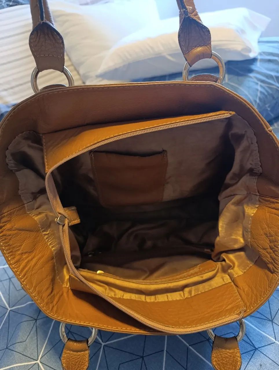 Bolsa de couro legítimo corbeluxe - Foto 3