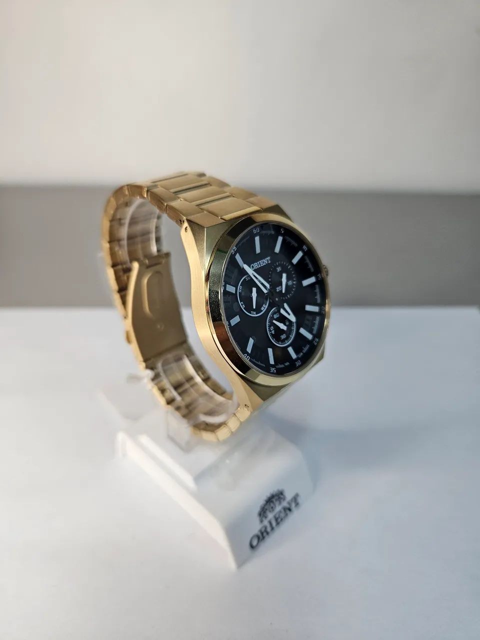 Relógio Quartz Aço Dourado Orient - Foto 2