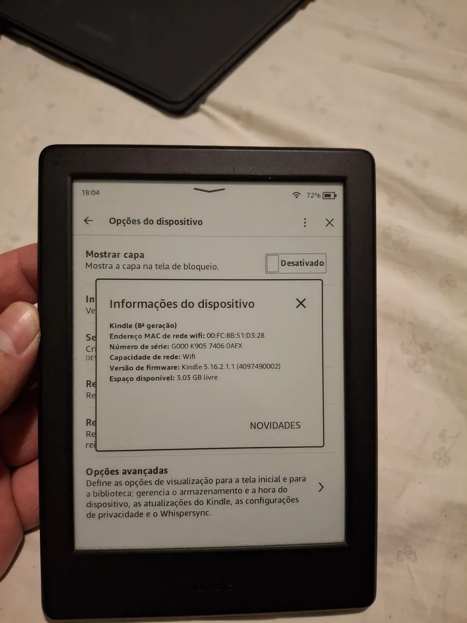  KINDLE 8ª GERAÇÃO 4GB + WI-FI - Foto 2