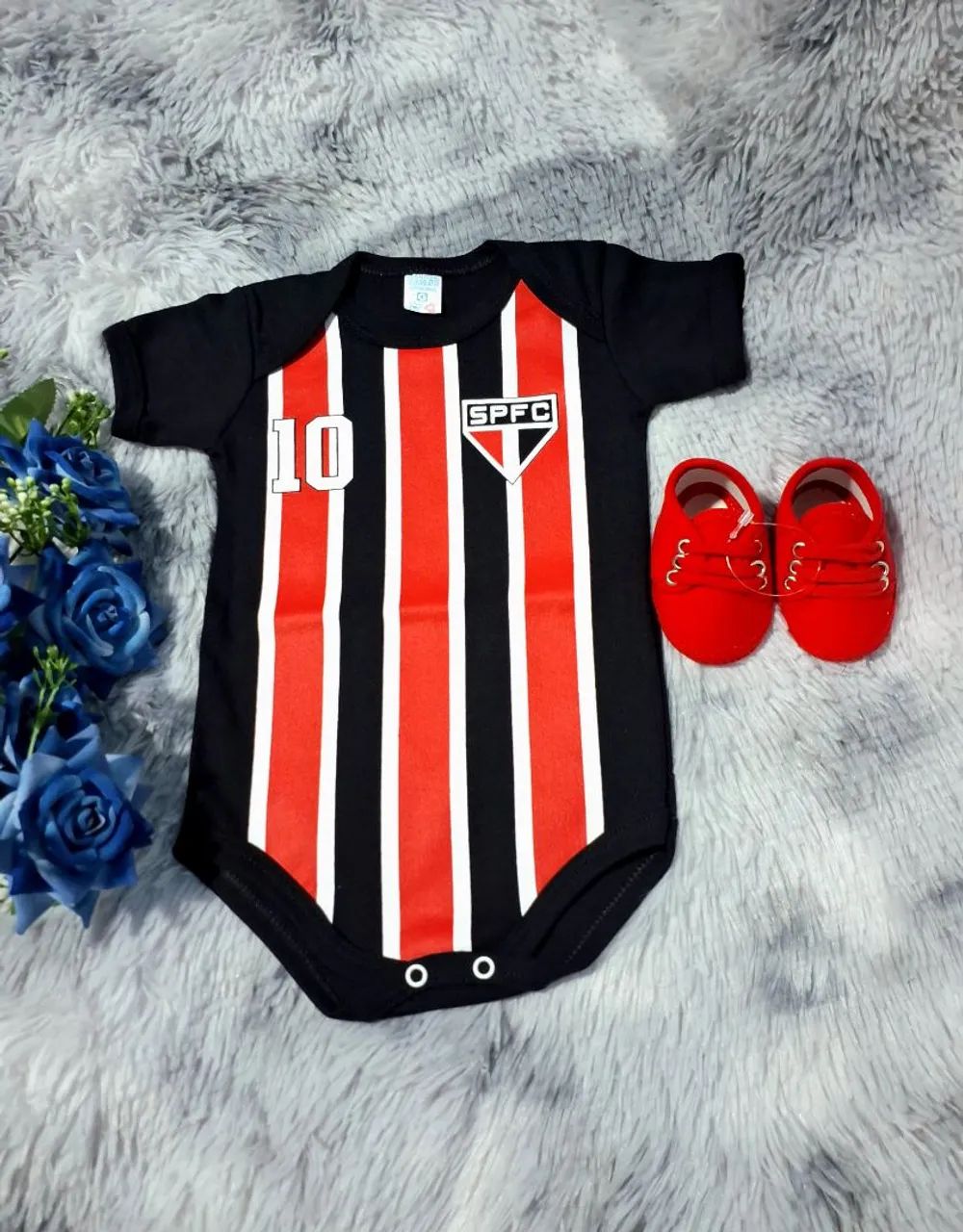 Bodys time de futebol mais sapatinhos - Foto 2