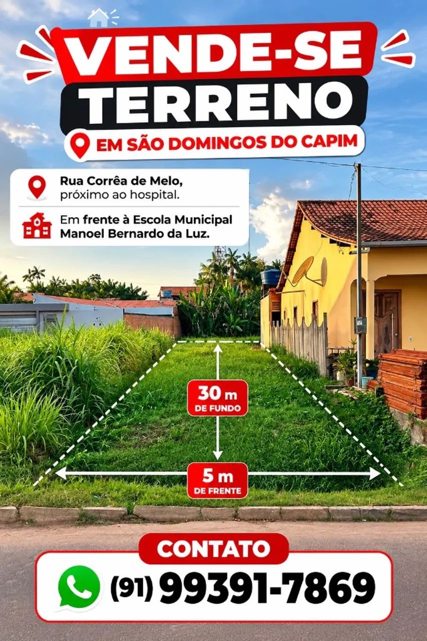Terreno no centro da cidade. Excelente para construir.