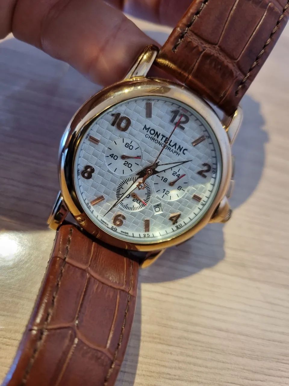 Relógio Estilo Montblanc Chronograph