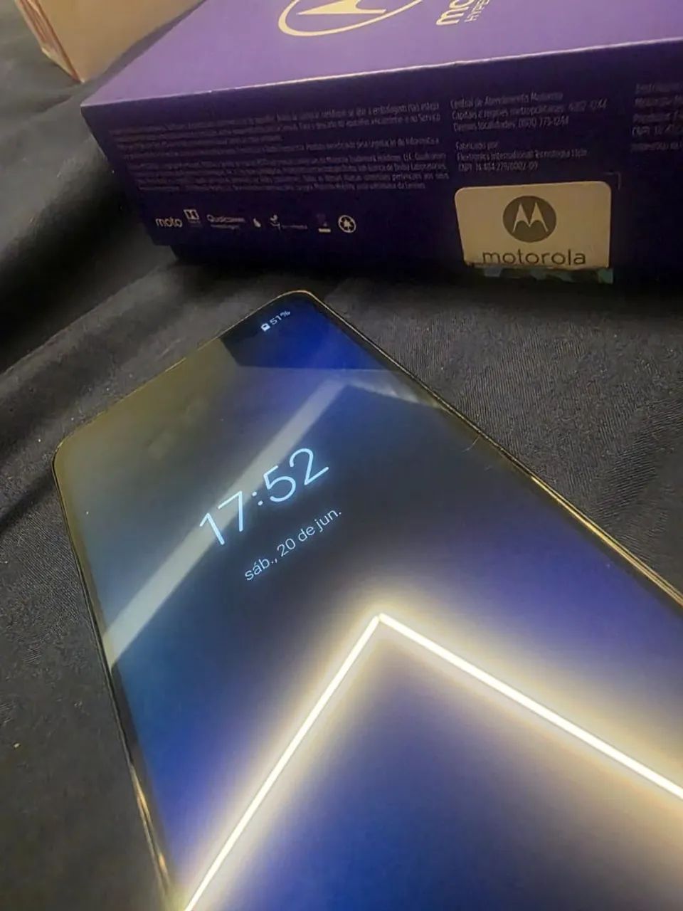 Motorola One Hyper 128 gb com nota fiscal e caixa - Foto 3