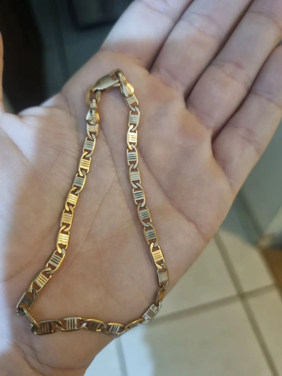 PULSEIRA BANHADA A OURO MASCULINA ROMMANEL - Foto 2
