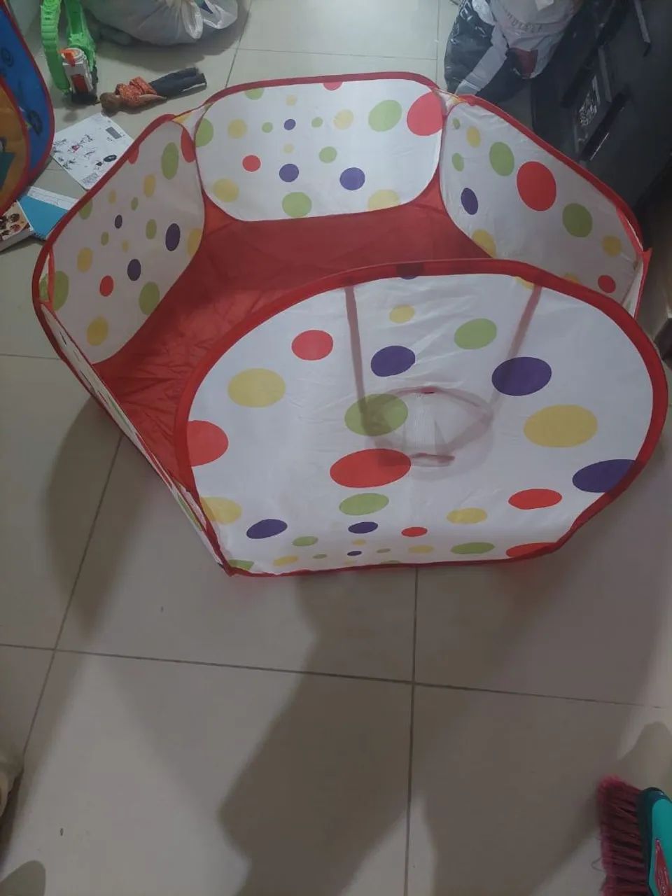 Cercado infantil com cesta de basquete - Foto 2