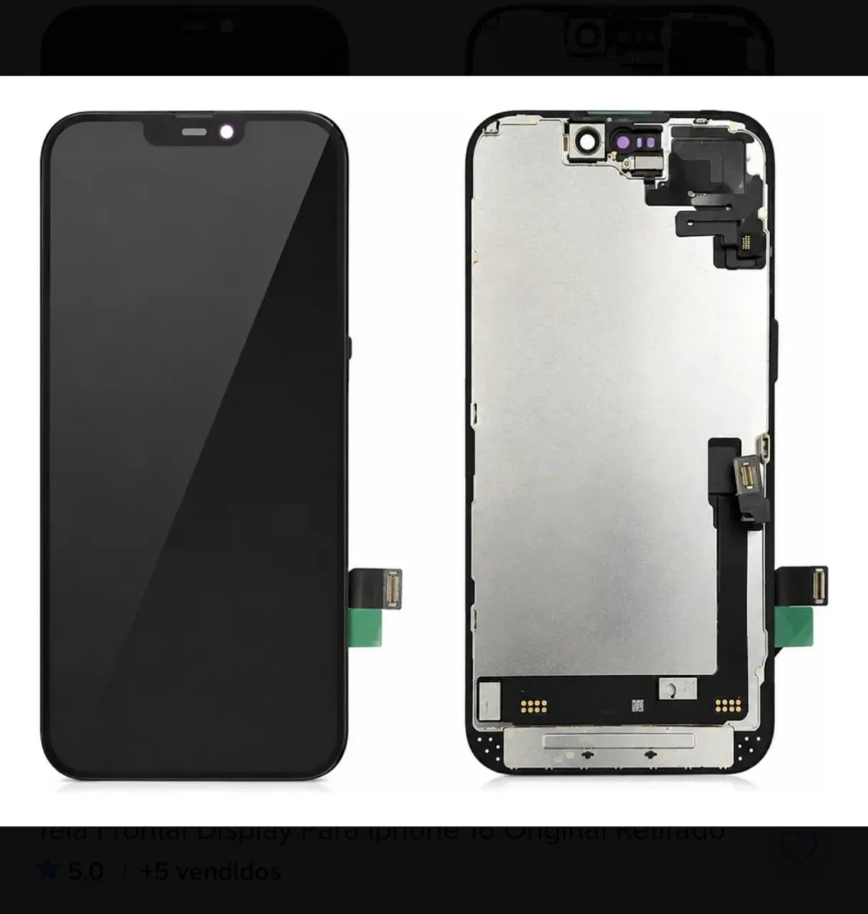 Display iphone 16 pro original retirada.