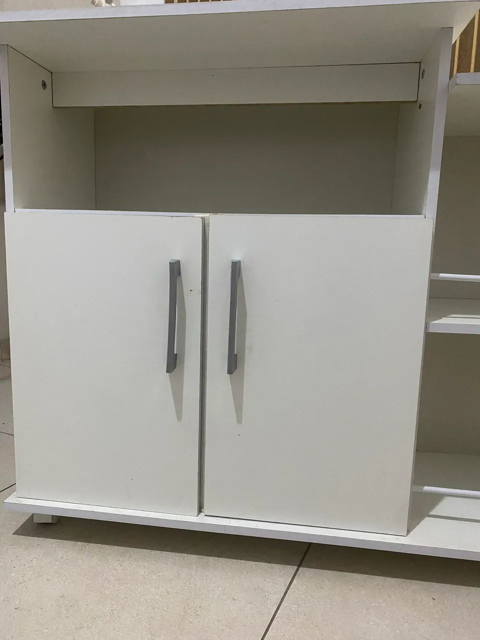 Balcão Multiuso Branco - Bom Estado - R$ 80,00 - Foto 5