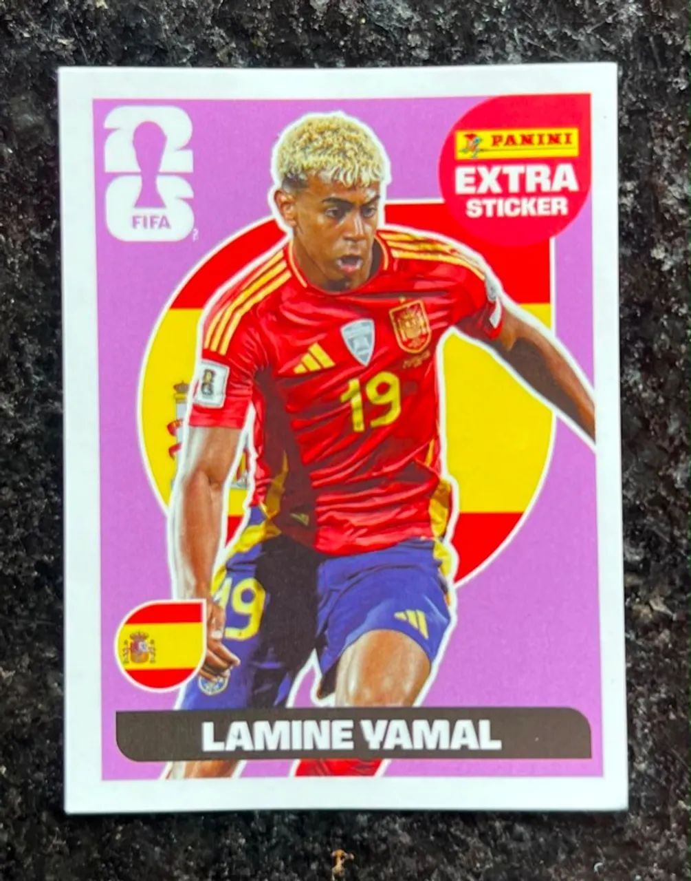 Figurinha Legend Lamine Yamal / Bordo ORIGINAL