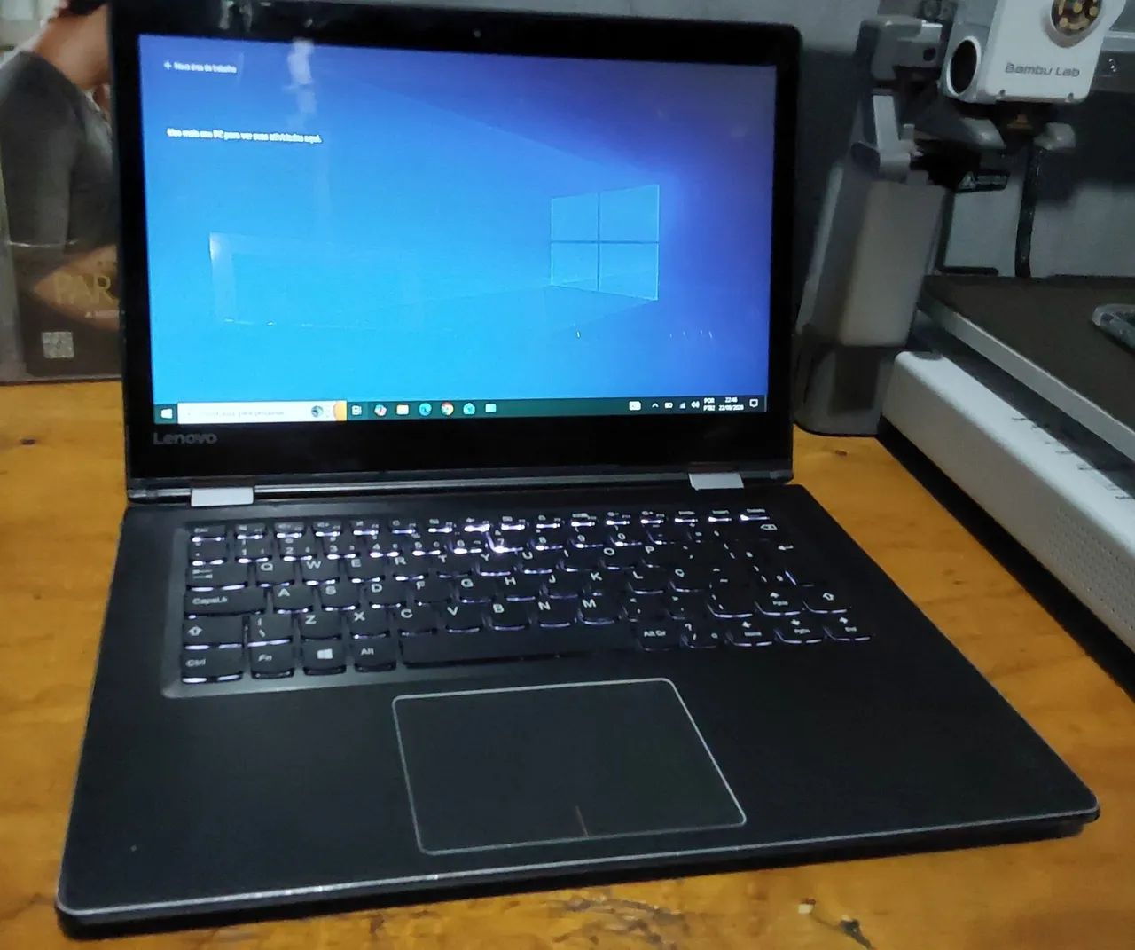 Notebook Lenovo Yoga com tela touch-screen, i5 6 geração,  memória DDR4 e SSD  - Foto 3