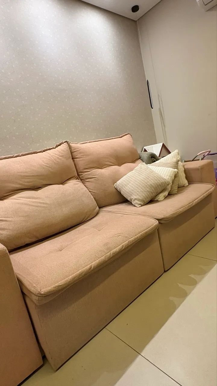 Vendo Sofá Retrátil e Reclinável  - Foto 4