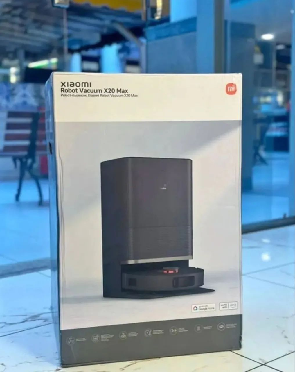 Aspirador Robô Xiaomi X20 MAX Robot Vacuum Preto