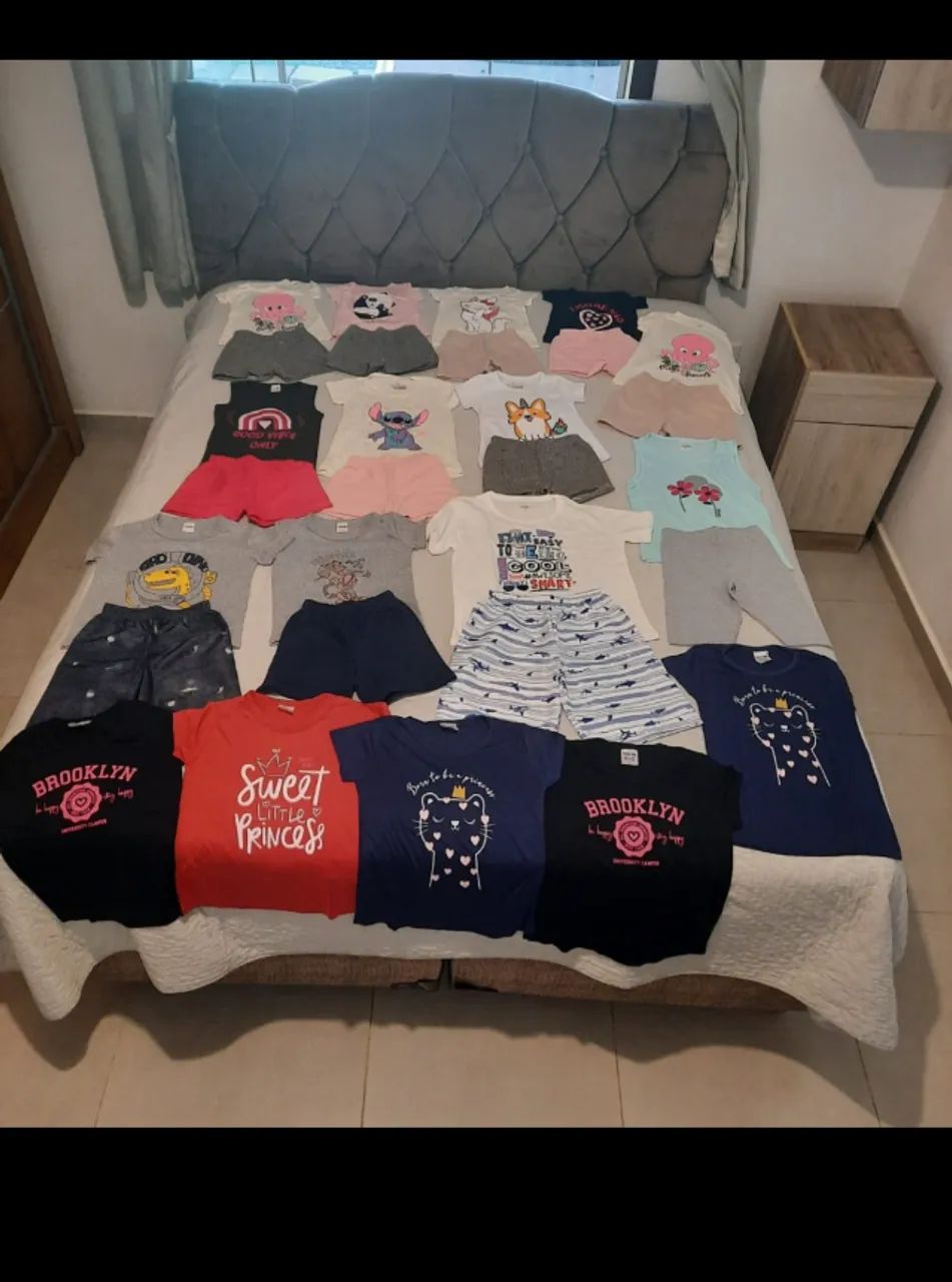 Roupas Infantis novas  vendo lote 55 peças 1