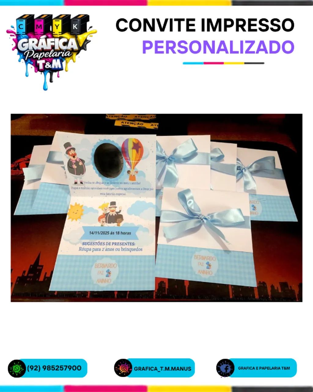 convite impresso - personalizado - Foto 5