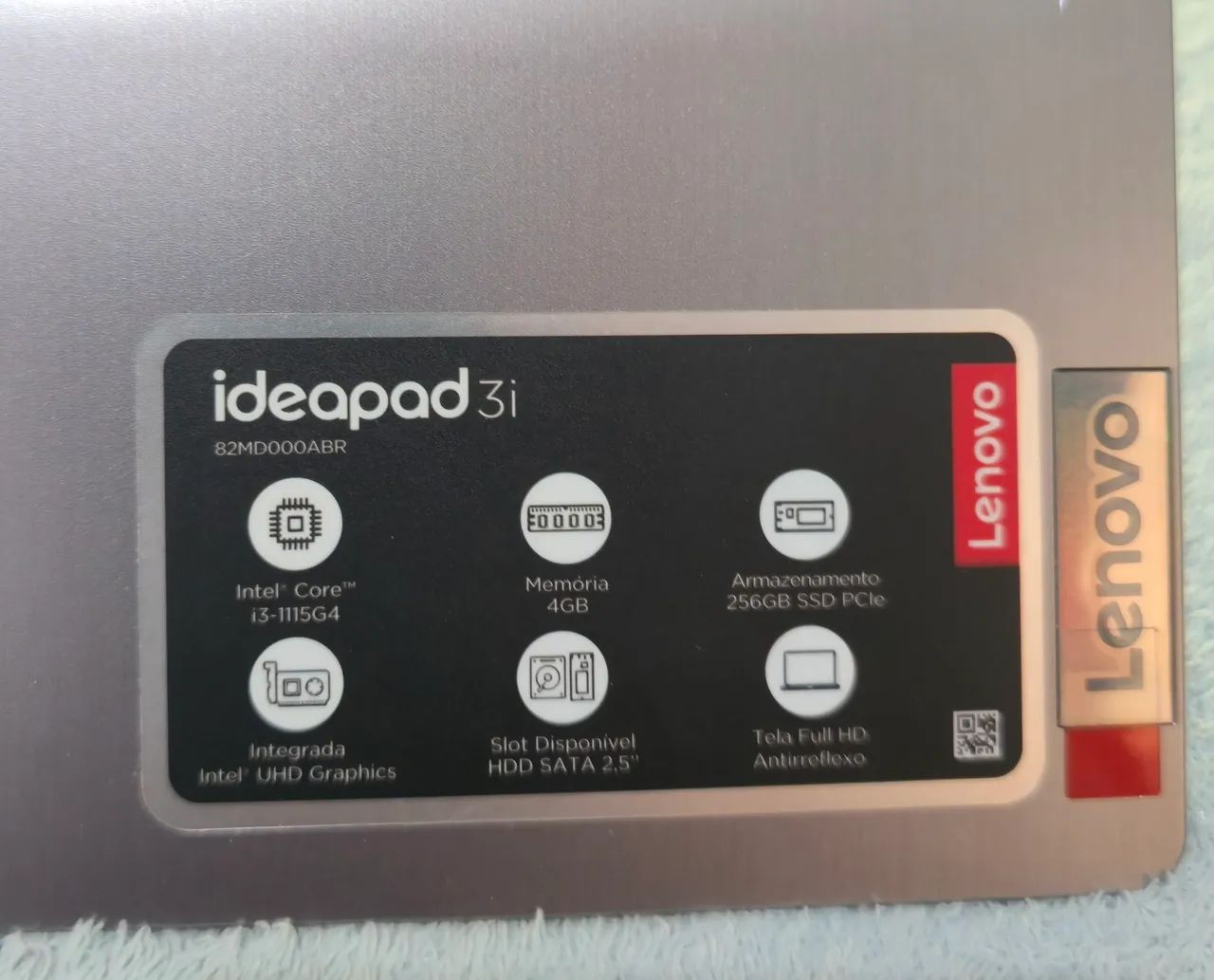 Notebook Lenovo Idealpad 3i (Modelo 82MD000ABR) - Foto 4