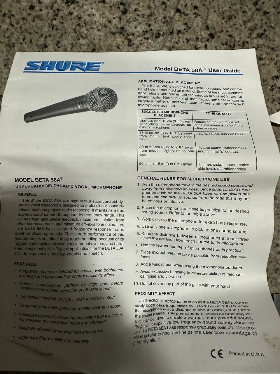 Microfone Shure BETA 58A Original - Foto 4