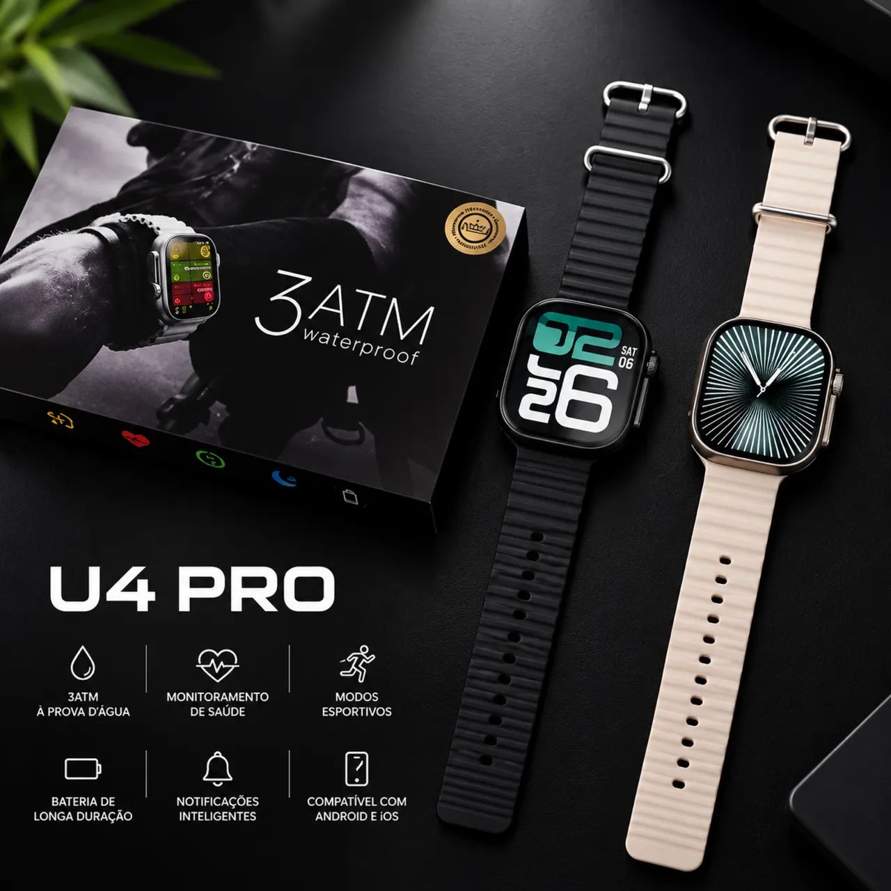 Smartwatch U4 PRO MICROWEAR Tela IPS | GPS  - Foto 3