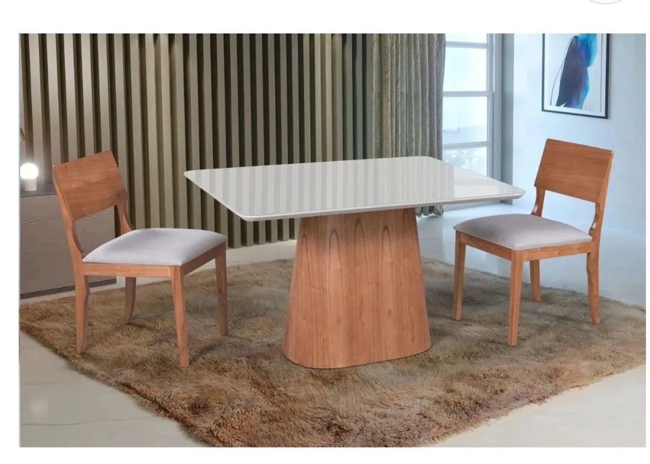 Mesa de jantar moderna e de ótima qualidade 