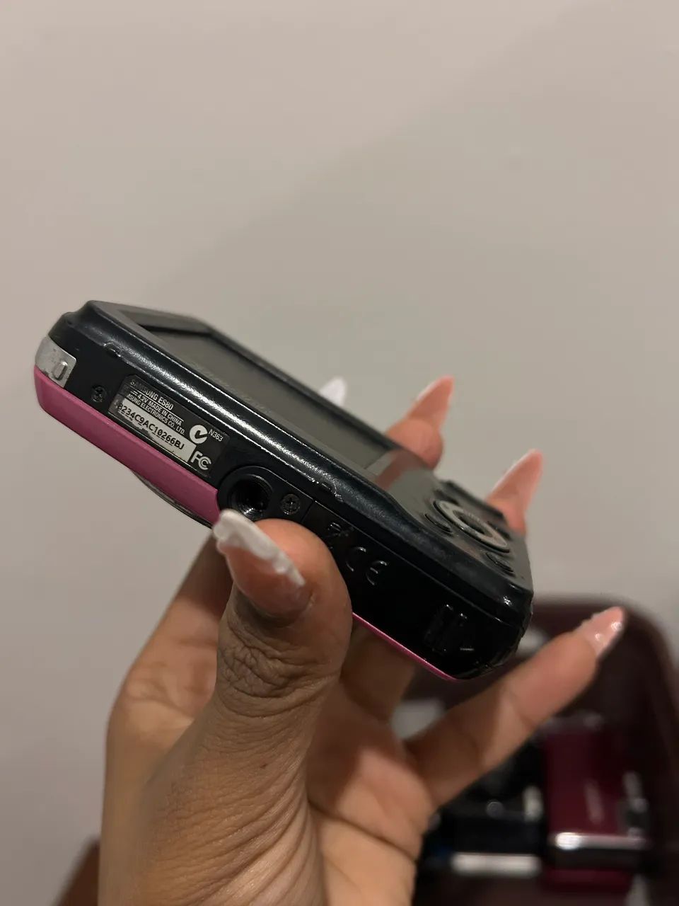 câmera samsung es80 rosa - Foto 3