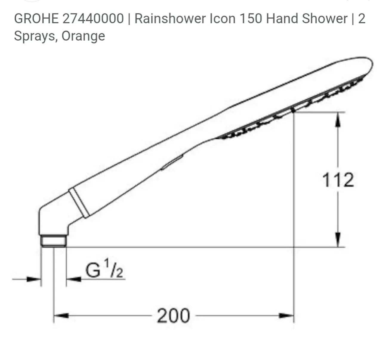 Ducha de mão Grohe Rainshower Icon 150 azul  - Foto 4