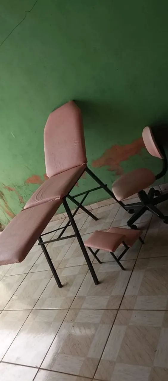 Maca com cadeira e escadinha para Lash 