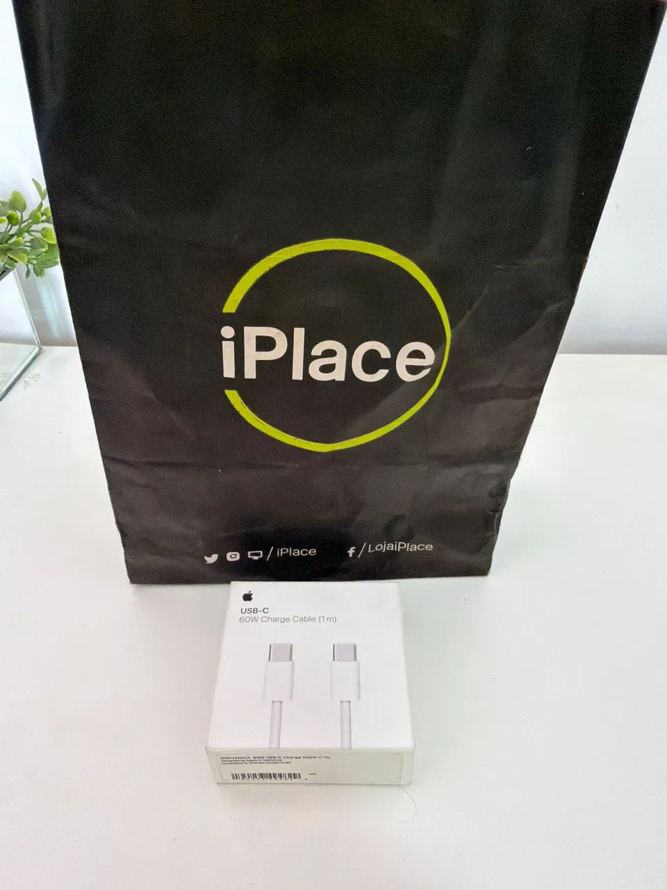 [novo] Cabo Apple USB-C para USB-C Original 60w 1 metro