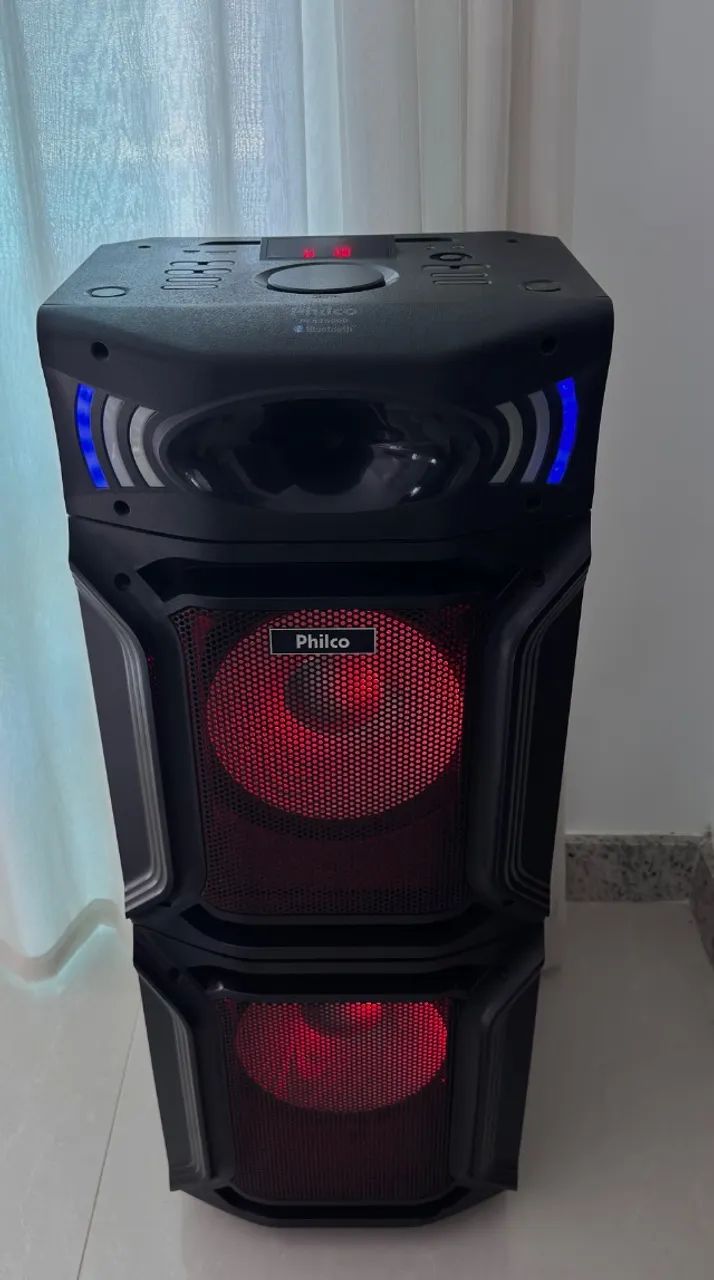 Caixa de Som Philco PCX15000 Bluetooth com LED Colorido - Foto 4