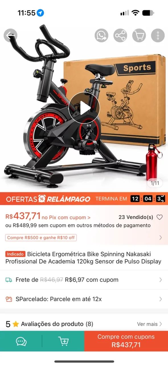 Bicicleta ergométrica Nkasaki - Foto 2