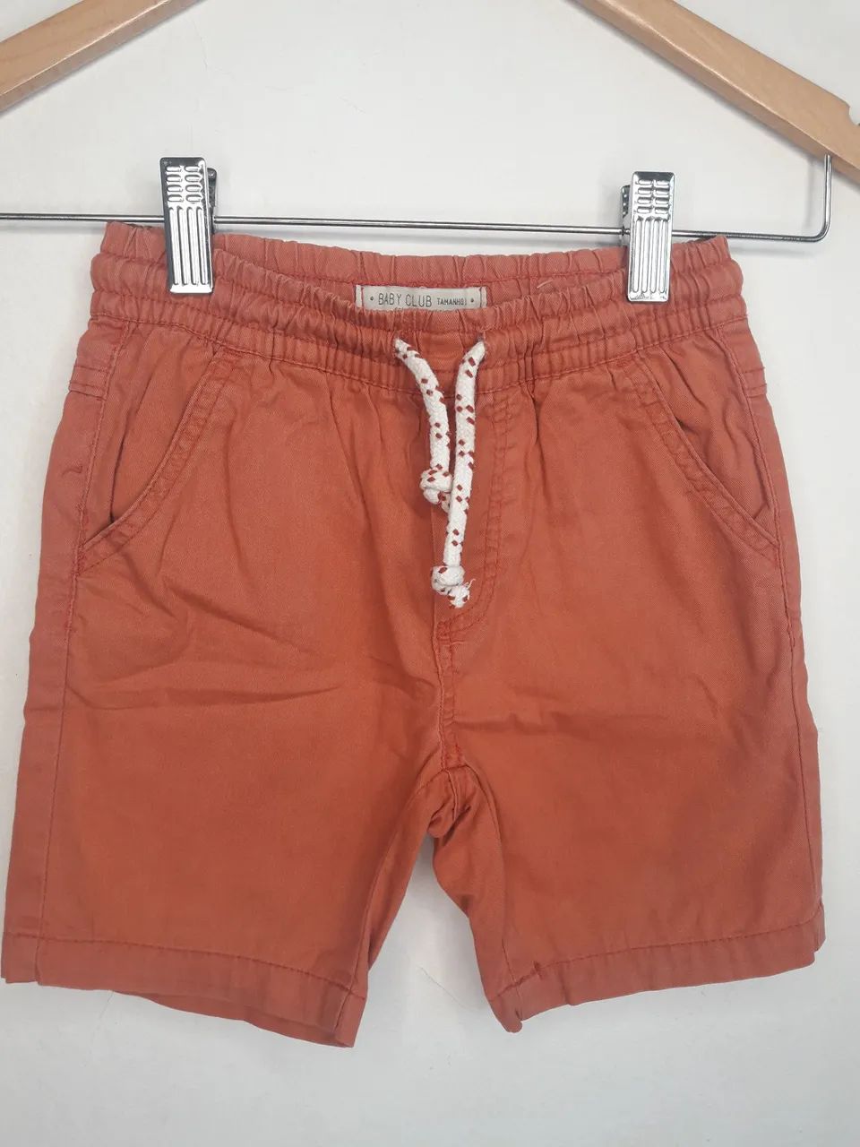 Shorts Infantil Laranja Baby Club 2/3 anos 1