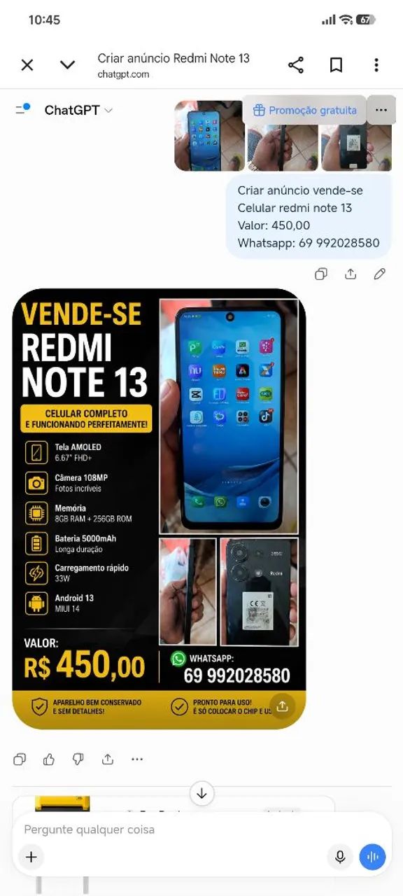 REDMI NOTE 13  - Foto 4