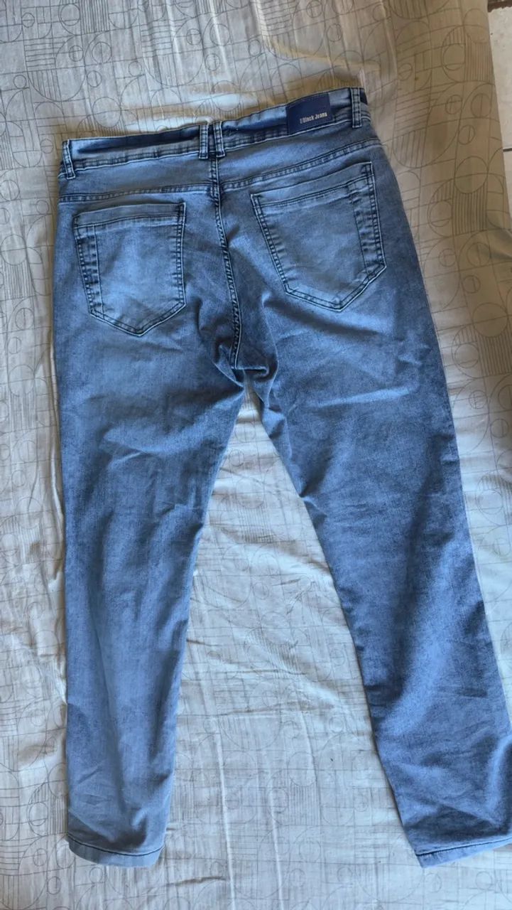 Calça Jeans RETA azul (48) - Foto 3