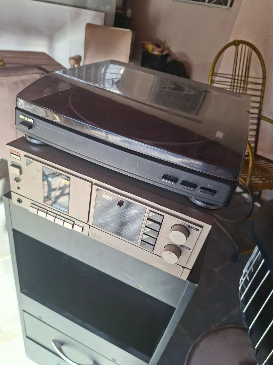 RECEIVER Gradiente e toca disco Aiwa retro - Foto 3