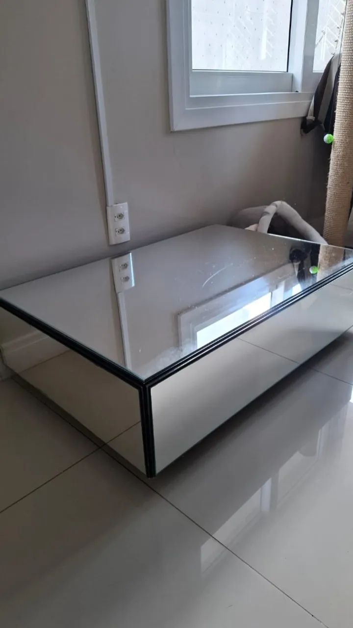 Mesa De Centro Espelhada Reflec