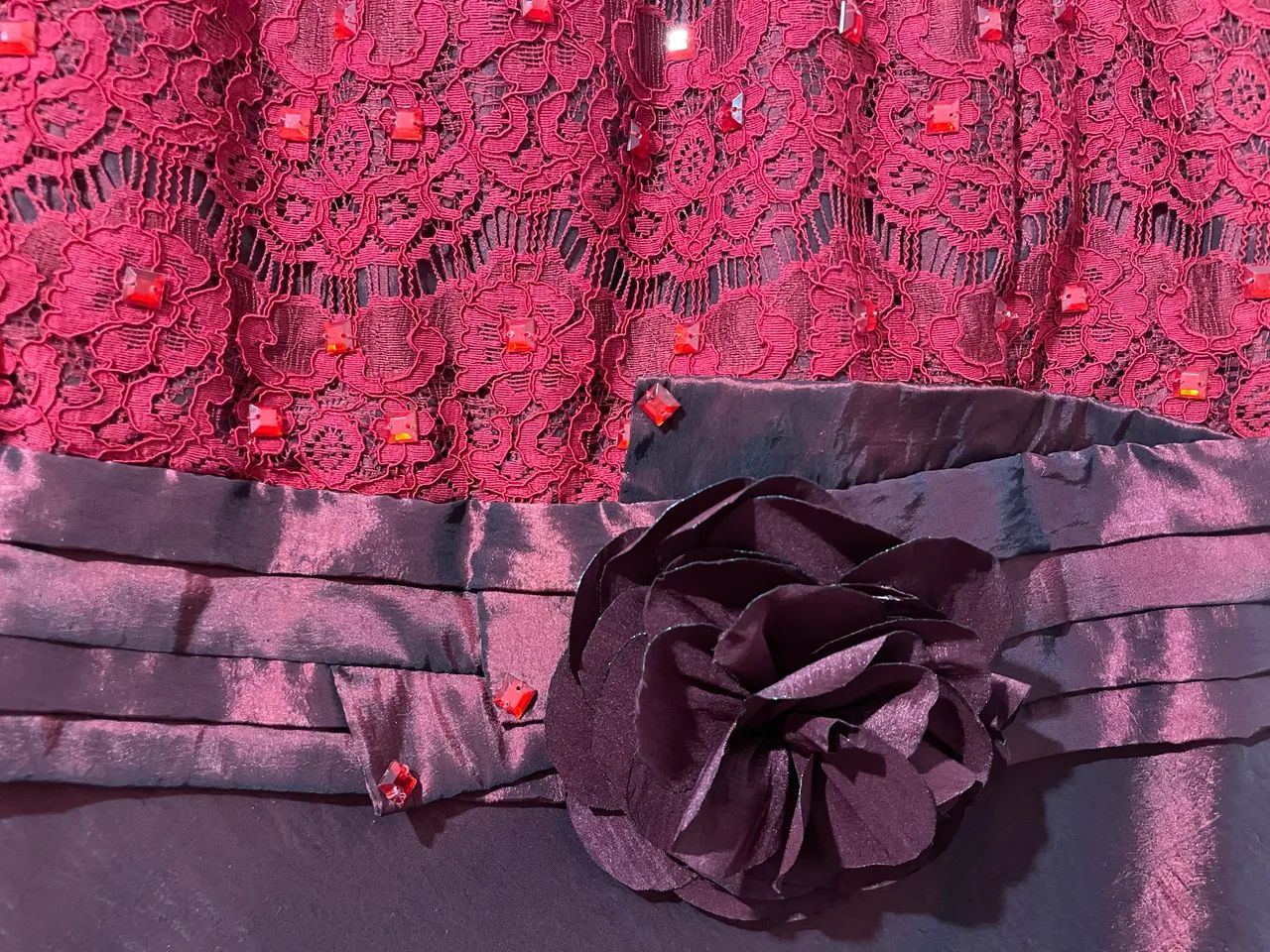 Vestido de festa vinho - Foto 4