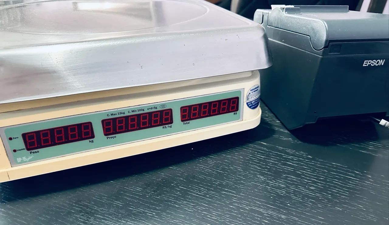 Balança ELGIN DP Plus 15kg, Bivolt + Impressora não fiscal Etiquetadora com bobina - Foto 6