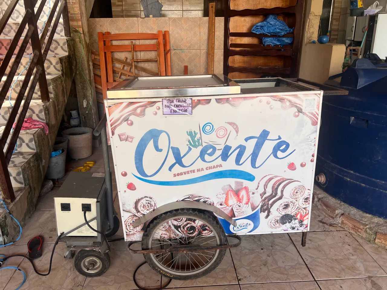Máquina de soverte na chapa com carroça e estabilizador 