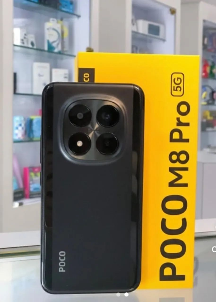 POCO M8 Pro 5G 12/512GB Câmera 50MP Tela Amoled 120hz Bateria 6500mAh Aceitamos Cartões - Foto 2
