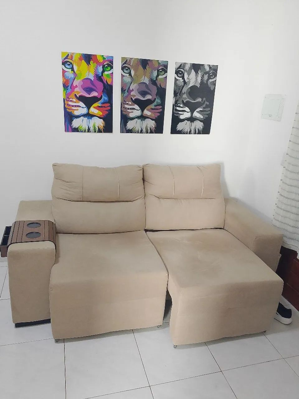 Sofá retrato de 2m novo 