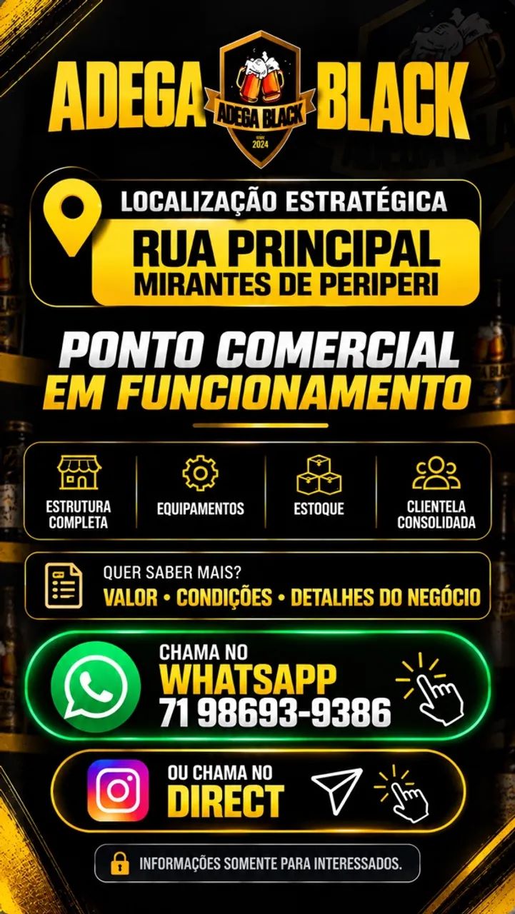 Adega Black - Negócio em Funcionamento em Mirantes de Periperi - Foto 3