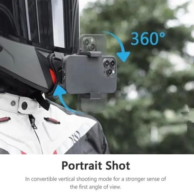 Suporte queixo capacete para celular ou Gopro no mesmo suporte - COD 1228 - Foto 3