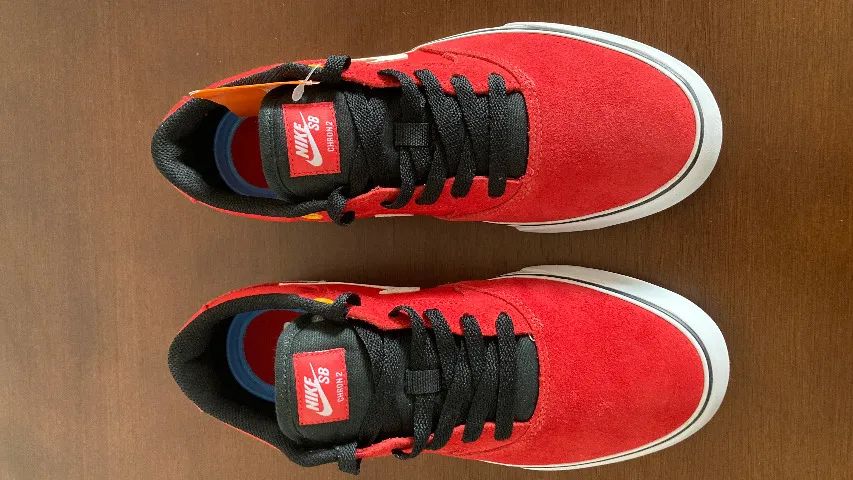 Nike Chron2 SB vermelho número 38 - Foto 5