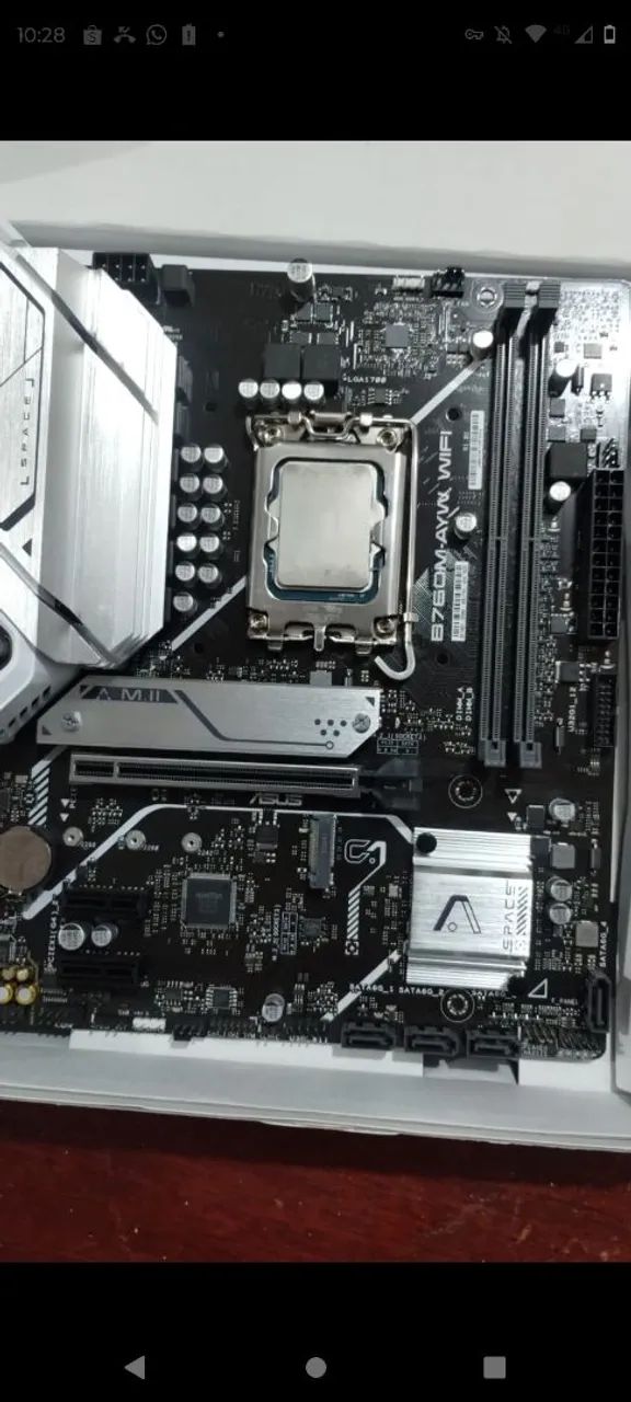 Kit placa mãe Asus b760 awy ddr5 e Intel core I512400f - Foto 2