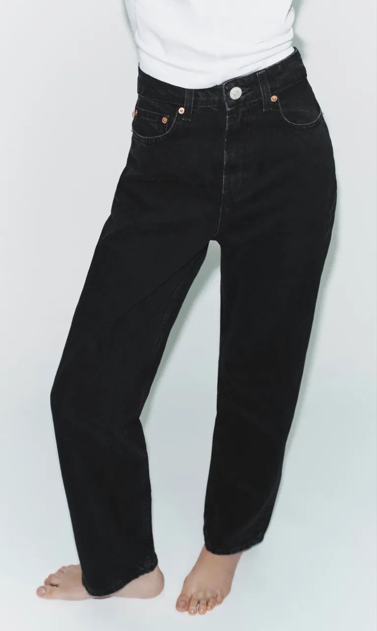 Calça mom cintura alta Zara  - Foto 5
